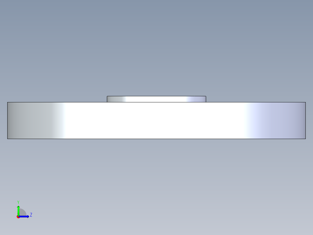 CPVC管件25-Sch80_Blind Flange_9853-005_0.5in左视图