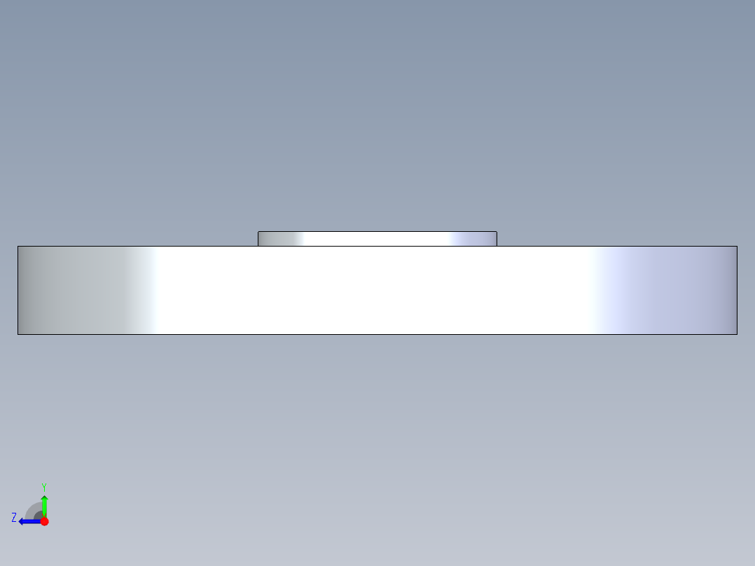 CPVC管件25-Sch80_Blind Flange_9853-005_0.5in右视图