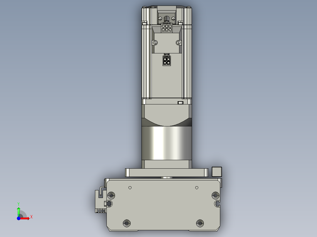 东锦齿条传动DH136G-S3200-BU-减速机+P400W前视图