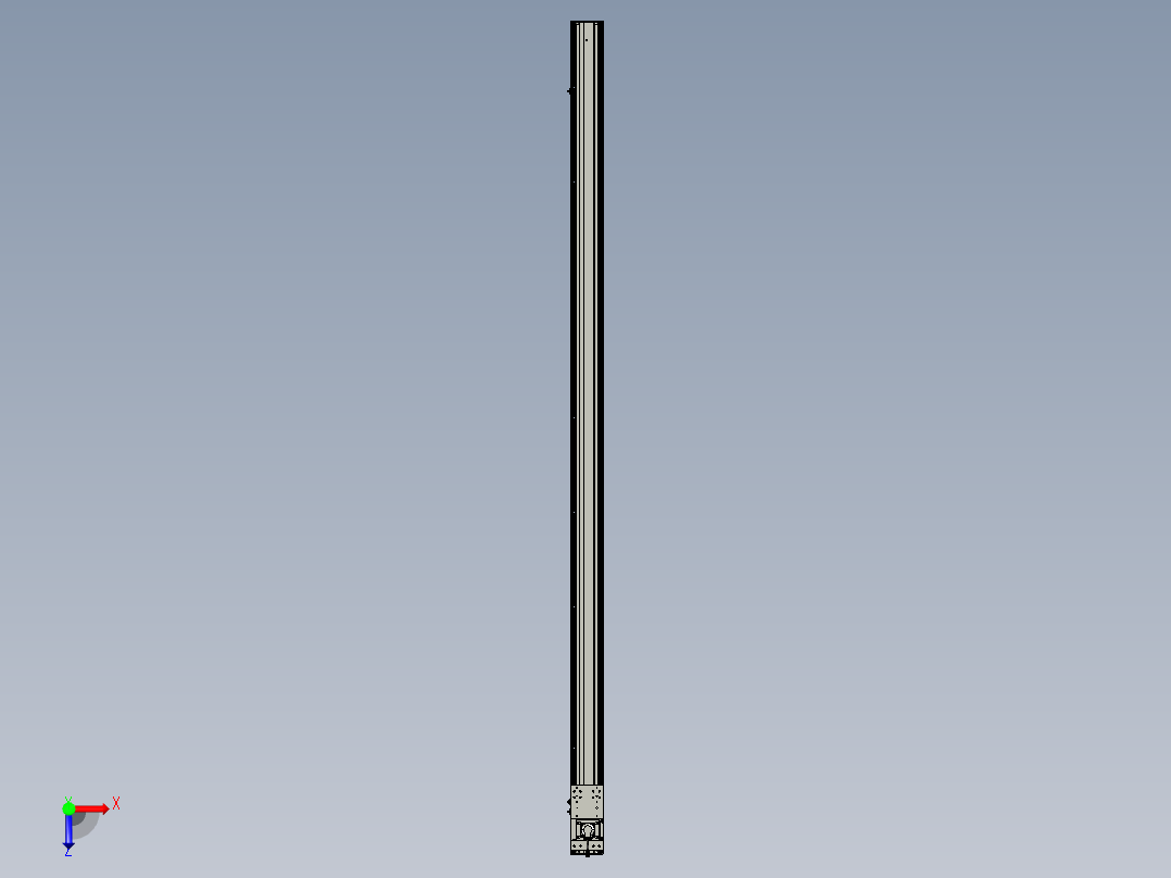 东锦齿条传动DH136G-S3200-BU-减速机+P400W俯视图