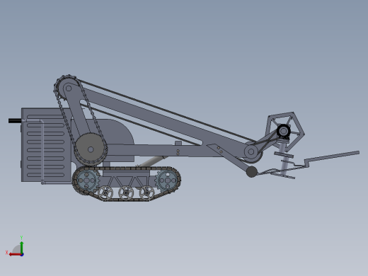 菠菜收割机三维SW模型3D图纸收获机设计solidworks建模 参考素材后视缩略图