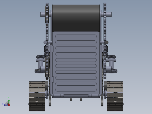 菠菜收割机三维SW模型3D图纸收获机设计solidworks建模 参考素材右视缩略图
