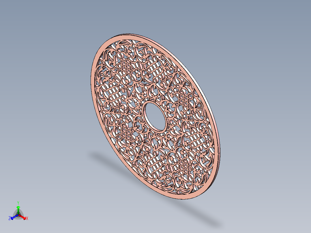 玫瑰花结正等轴测图