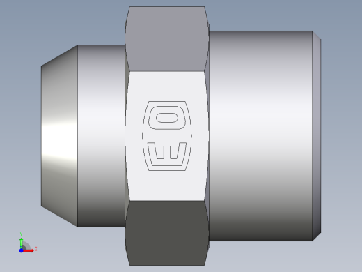 卡套式工业通用硬管接头EO_Weld_connector_AS20SX前视缩略图