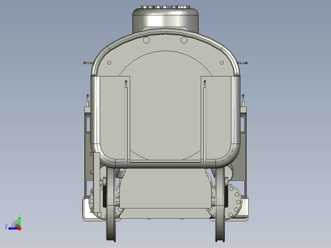 蒸汽机车右视图