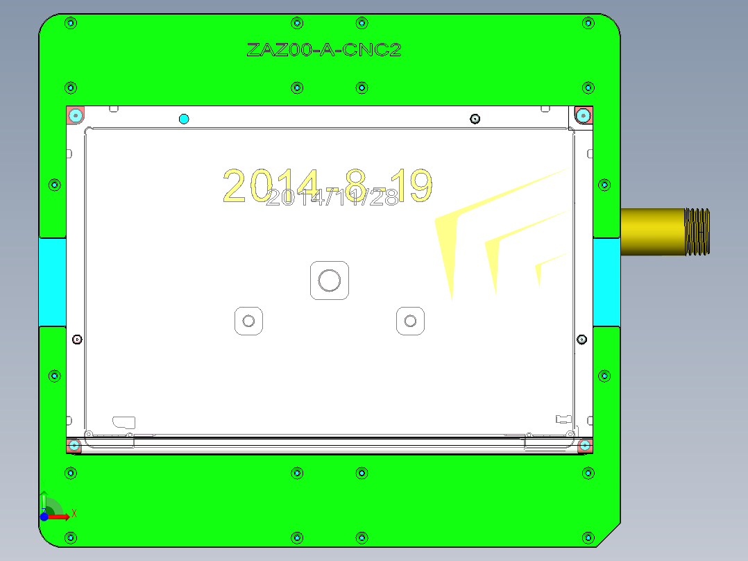 AZA00-A-CNC2-笔记本CNC工装夹具三维模型1023前视图