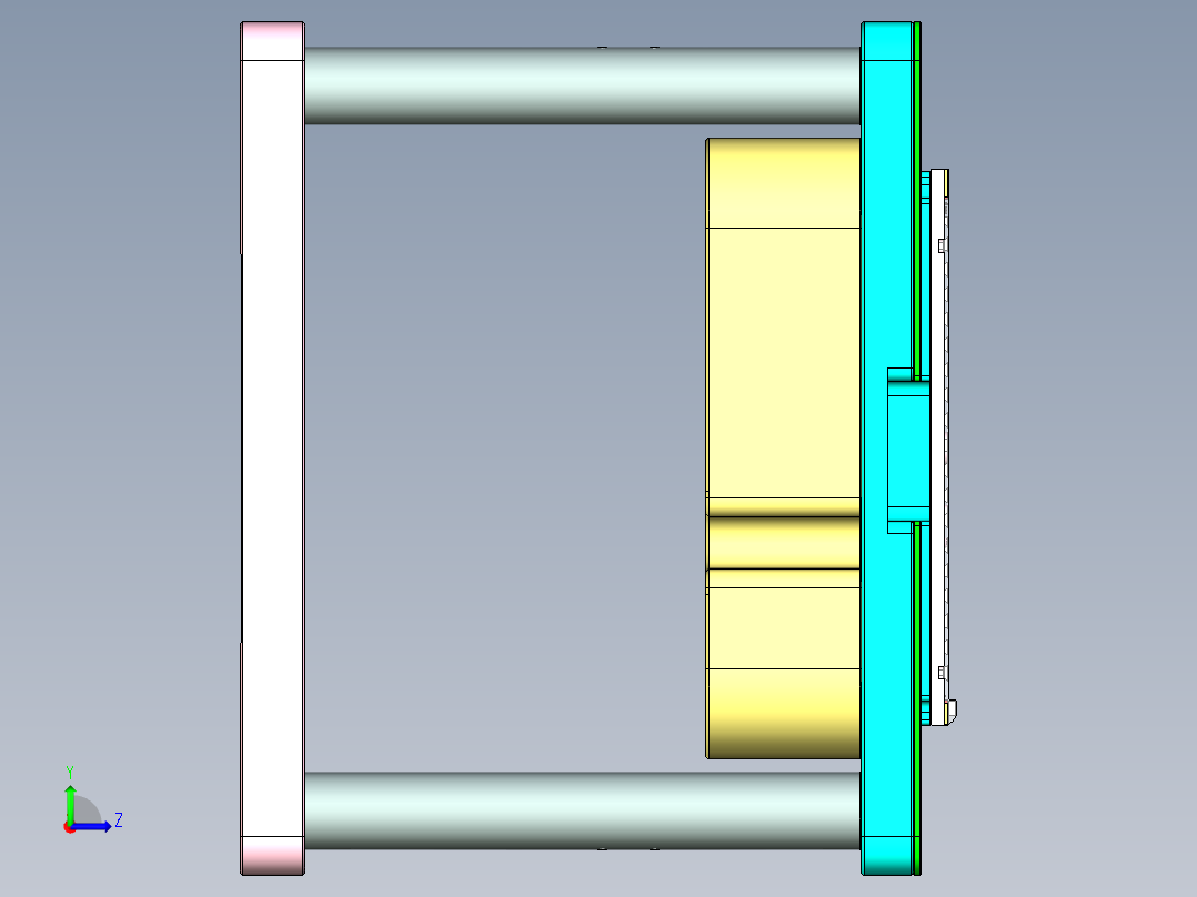 AZA00-A-CNC2-笔记本CNC工装夹具三维模型1023左视图