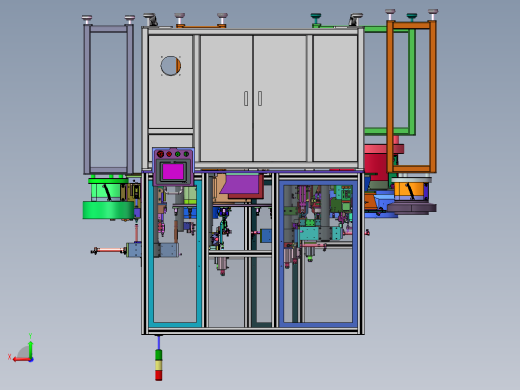 阀门自动组装设备sw18可编辑后视缩略图
