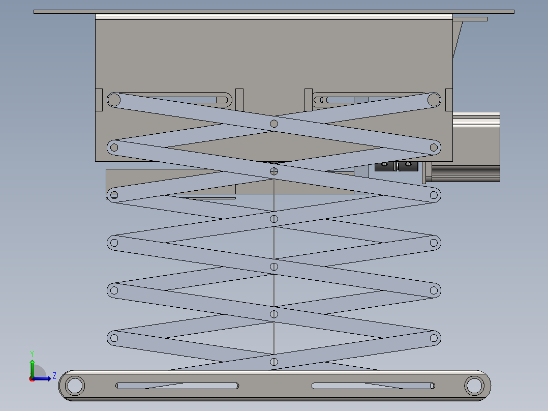 自动晾衣架sw20可编辑左视图