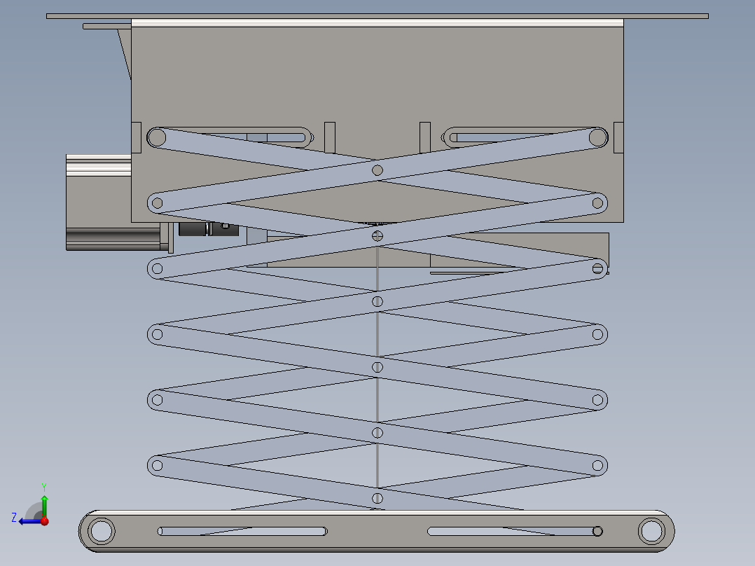 自动晾衣架sw20可编辑右视图