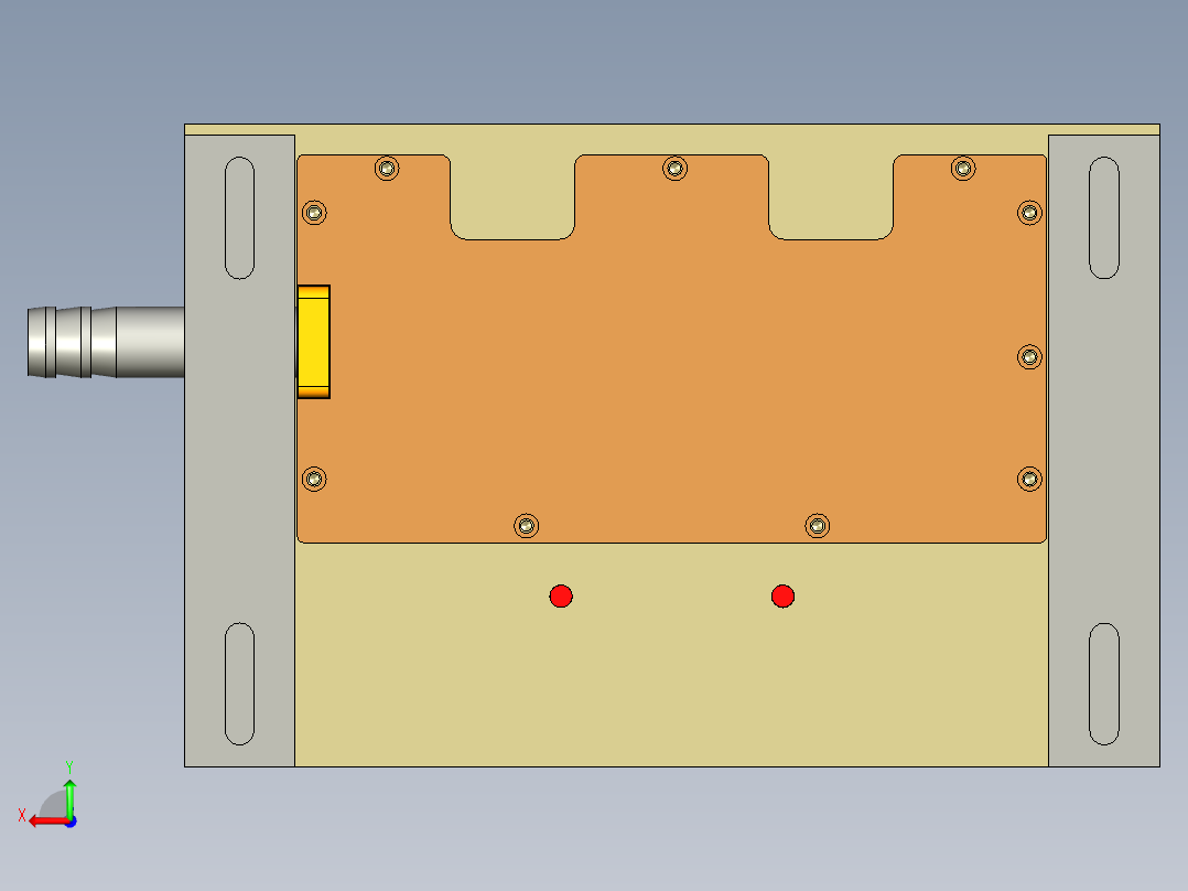 UX363-C笔记本CNC工装夹具三维模型-CNC1-200514后视图