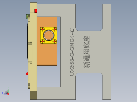 UX363-C笔记本CNC工装夹具三维模型-CNC1-200514右视缩略图