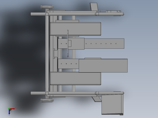 可变形智能助行器俯视缩略图