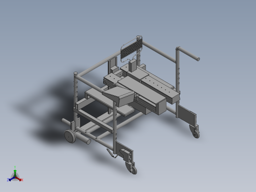 可变形智能助行器正等轴测缩略图