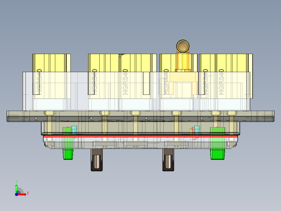 UM5401-C-笔记本CNC工装夹具三维模型CNC4铣外形C角-201215前视图
