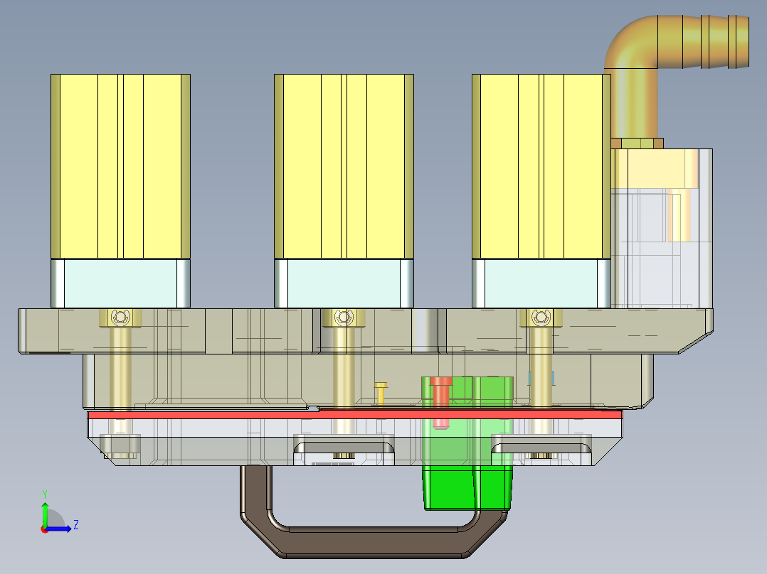 UM5401-C-笔记本CNC工装夹具三维模型CNC4铣外形C角-201215左视图