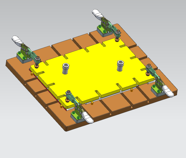 笔记本A面外壳长宽检具模型