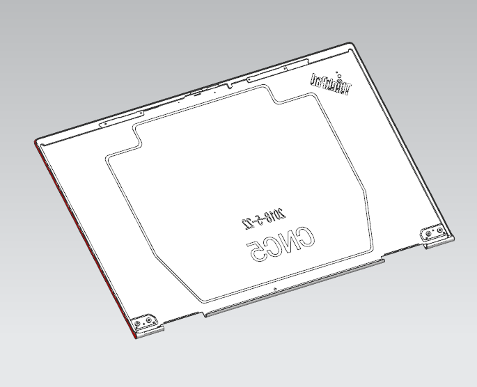 笔记本A面外壳长宽检具模型
