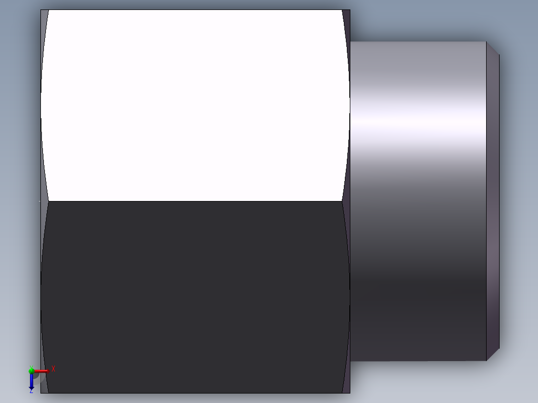 直通内螺纹接头、5CB-30-12俯视图