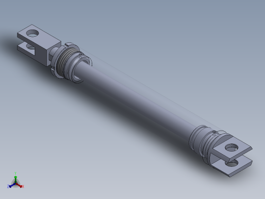 焊接式液压缸（带前后安装孔）70x40x400 mm