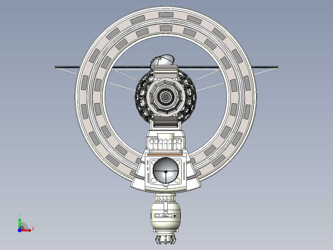 宇宙飞船(88)前视图
