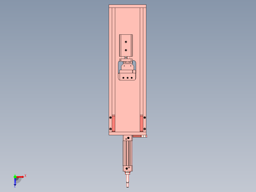 螺丝自动上料锁附机构俯视图
