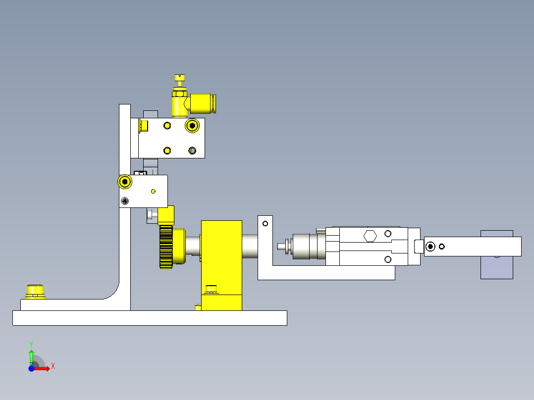 90度翻转移栽机构前视图