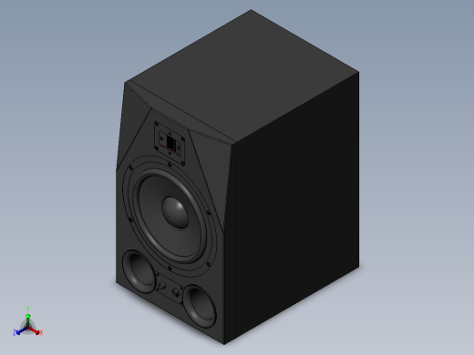 扬声器、喇叭(2)正等轴测缩略图