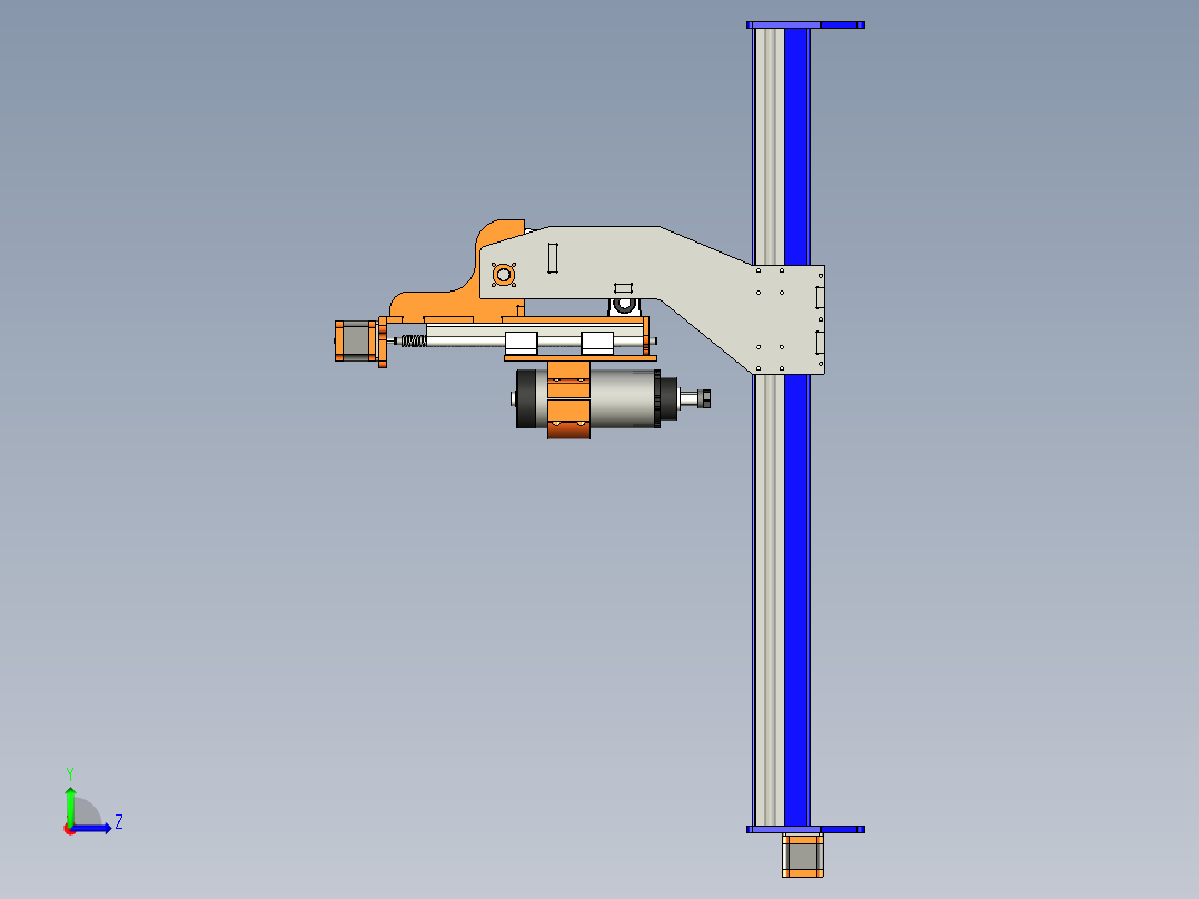 B2004800-CNC 数控铣床左视图