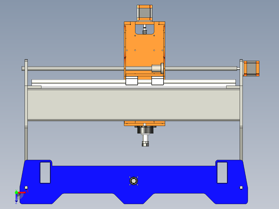 B2004800-CNC 数控铣床俯视图