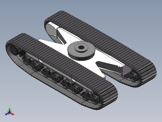 IC70R履带车底盘组装正等轴测缩略图
