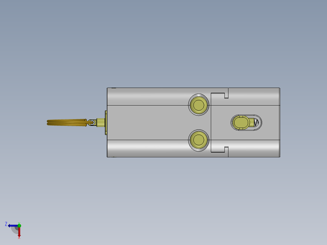 手枪左轮冲锋枪老式狙击步枪设计3D图纸the-bulgerian-keychain-gun-way-better-version-1 1 STP SW主视图