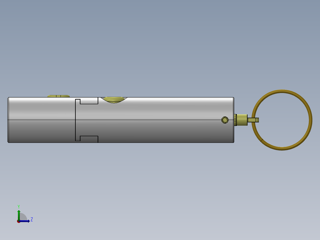 手枪左轮冲锋枪老式狙击步枪设计3D图纸the-bulgerian-keychain-gun-way-better-version-1 1 STP SW左视图