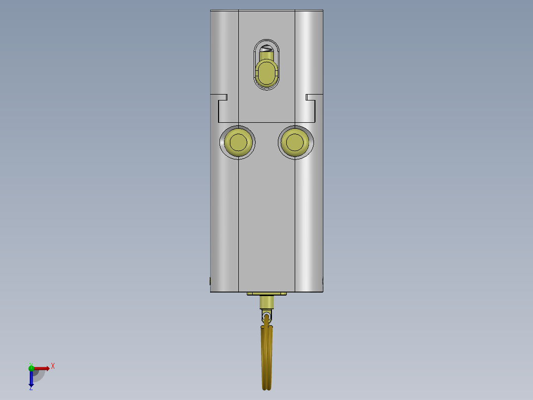 手枪左轮冲锋枪老式狙击步枪设计3D图纸the-bulgerian-keychain-gun-way-better-version-1 1 STP SW俯视图