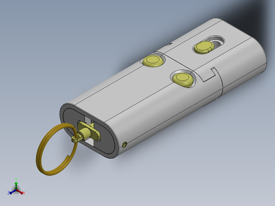 手枪左轮冲锋枪老式狙击步枪设计3D图纸the-bulgerian-keychain-gun-way-better-version-1 1 STP SW正等轴测图