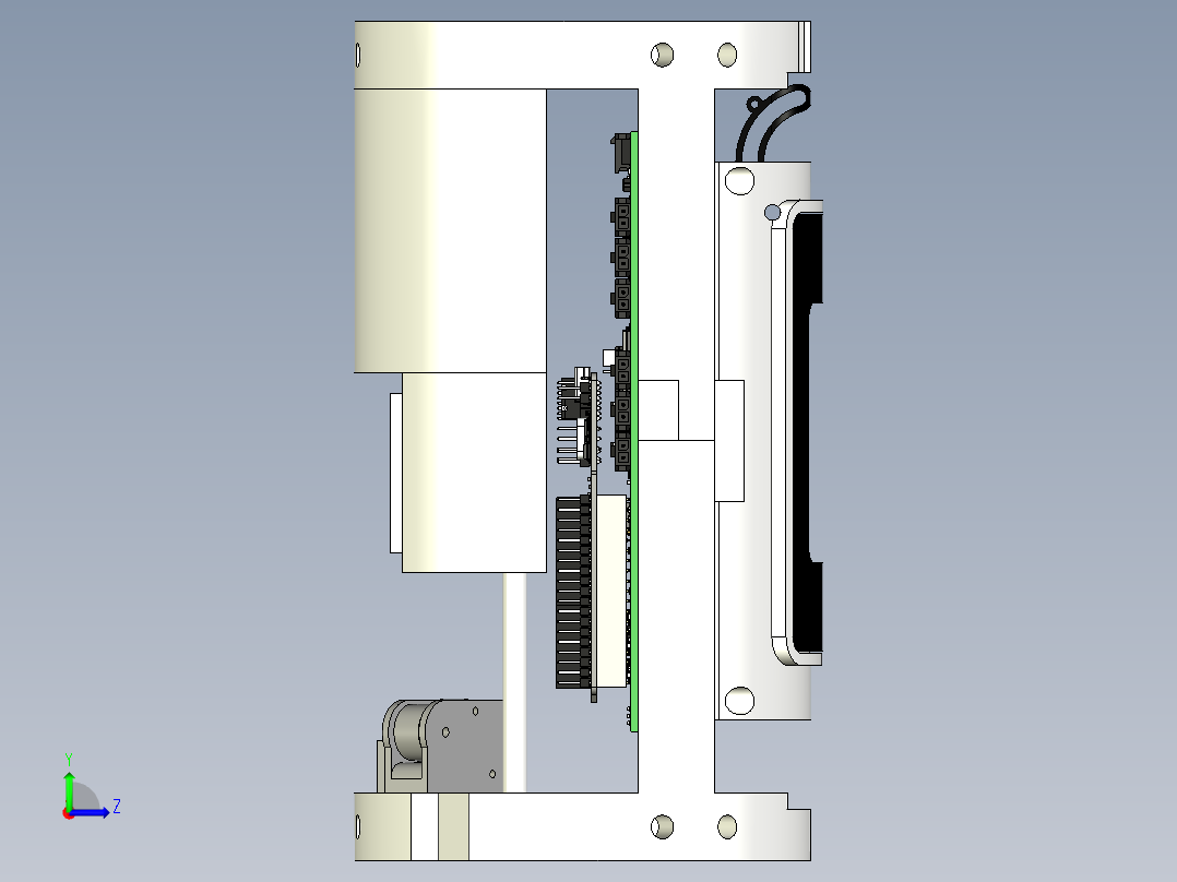 marsaut 1火箭地雷空间18的航空电子系统左视图