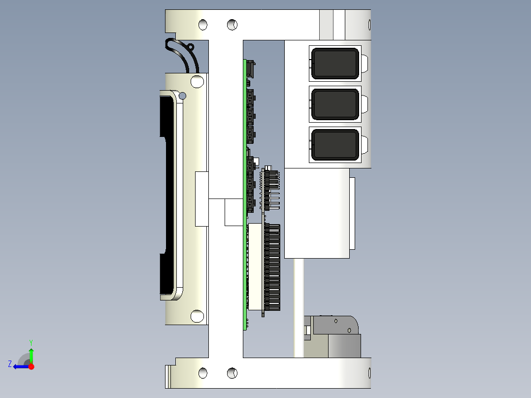 marsaut 1火箭地雷空间18的航空电子系统右视图