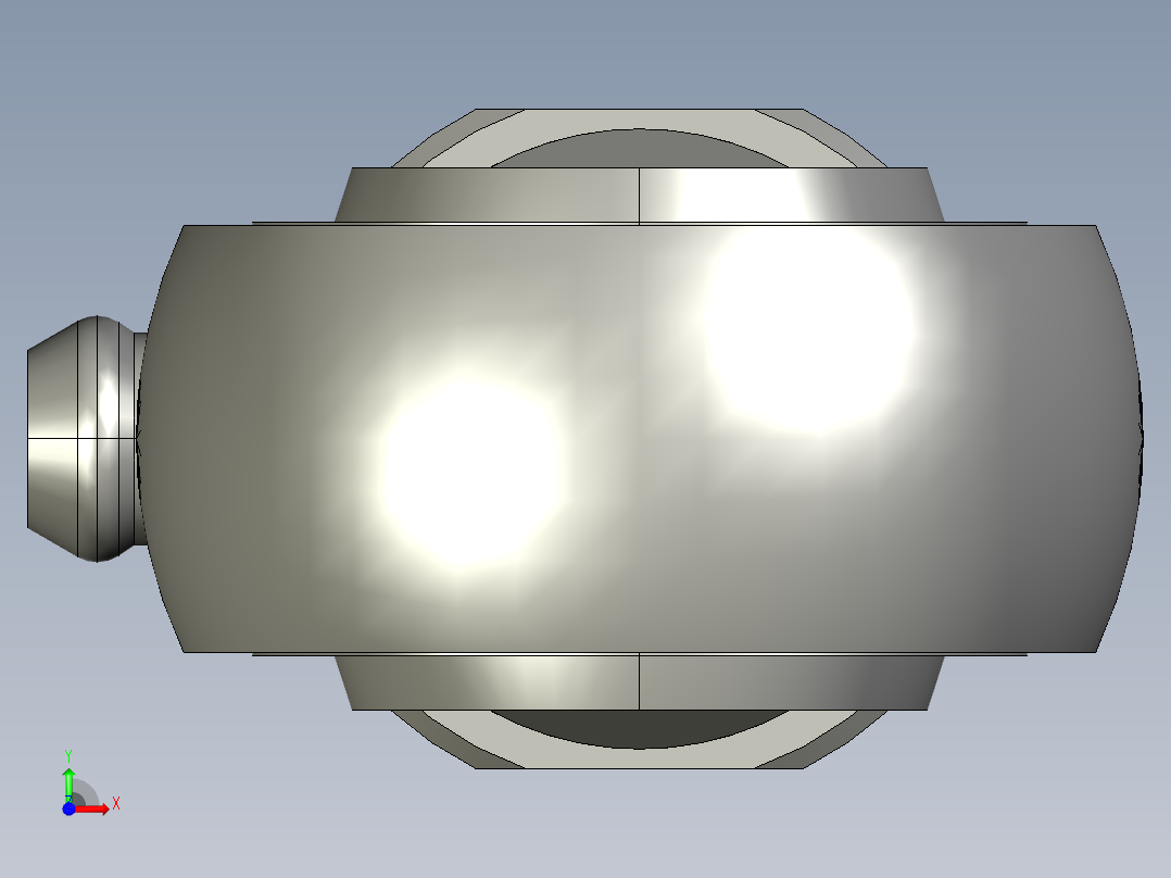 关节轴承鱼眼接头F-M10125U前视图