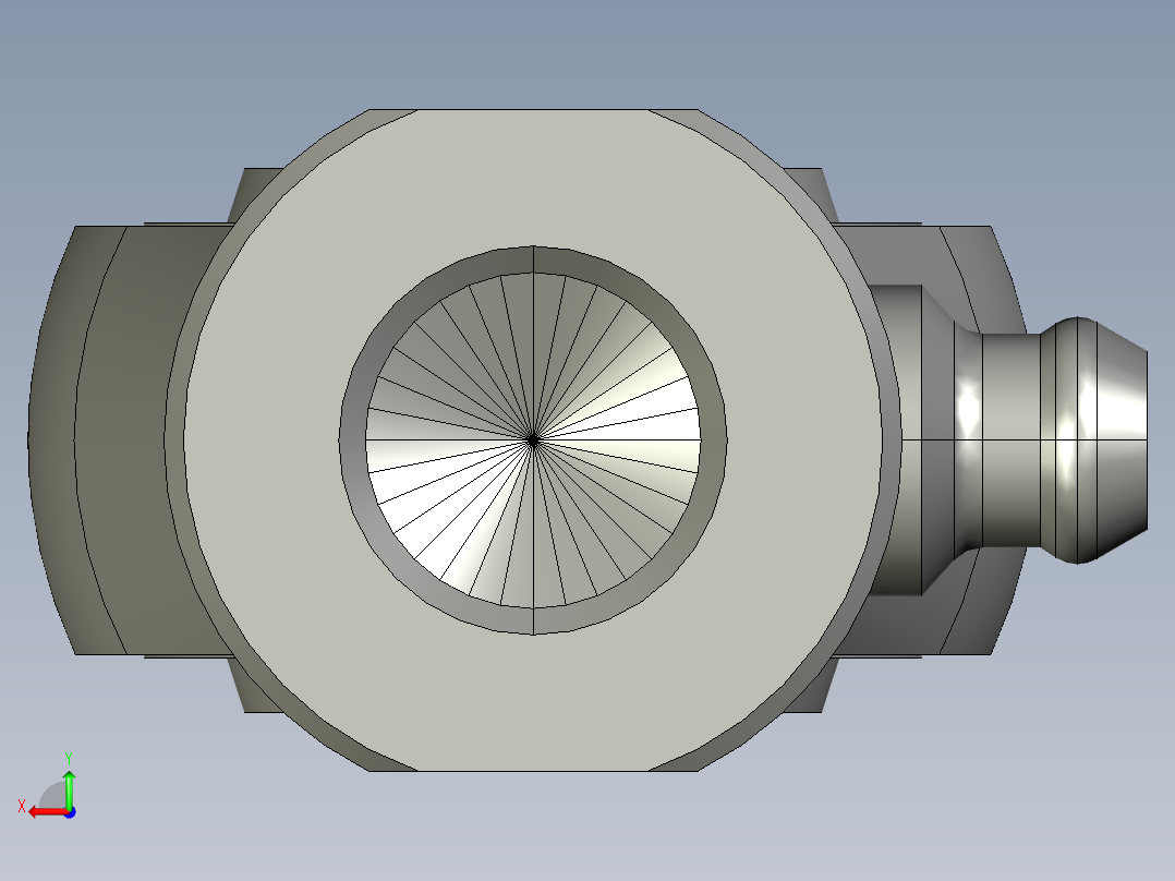 关节轴承鱼眼接头F-M10125U后视图
