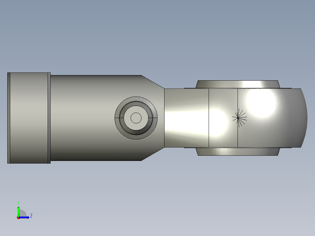 关节轴承鱼眼接头F-M10125U左视图