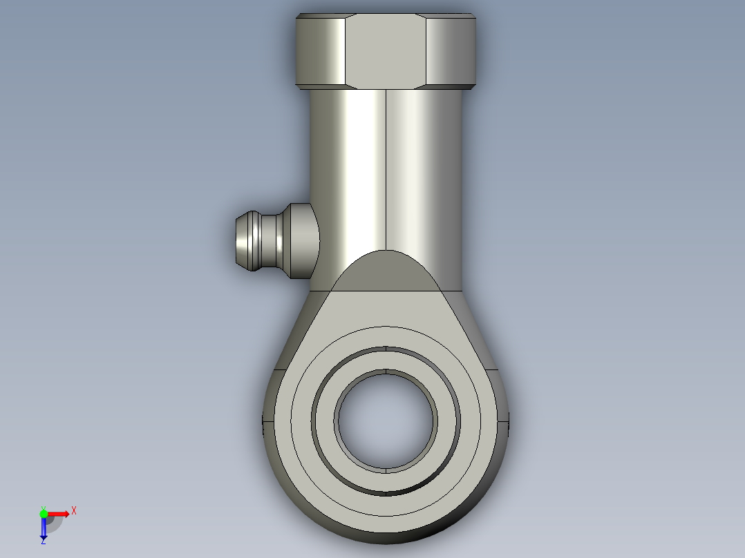 关节轴承鱼眼接头F-M10125U俯视图