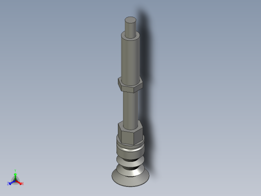 609吸盘金具组合图2121--596正等轴测缩略图