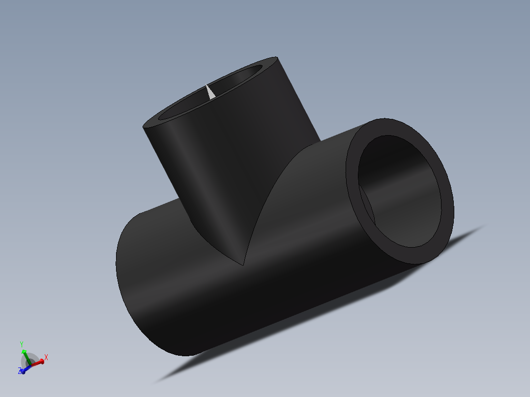 Tee DN335 PN10 U-PVC_1主视图