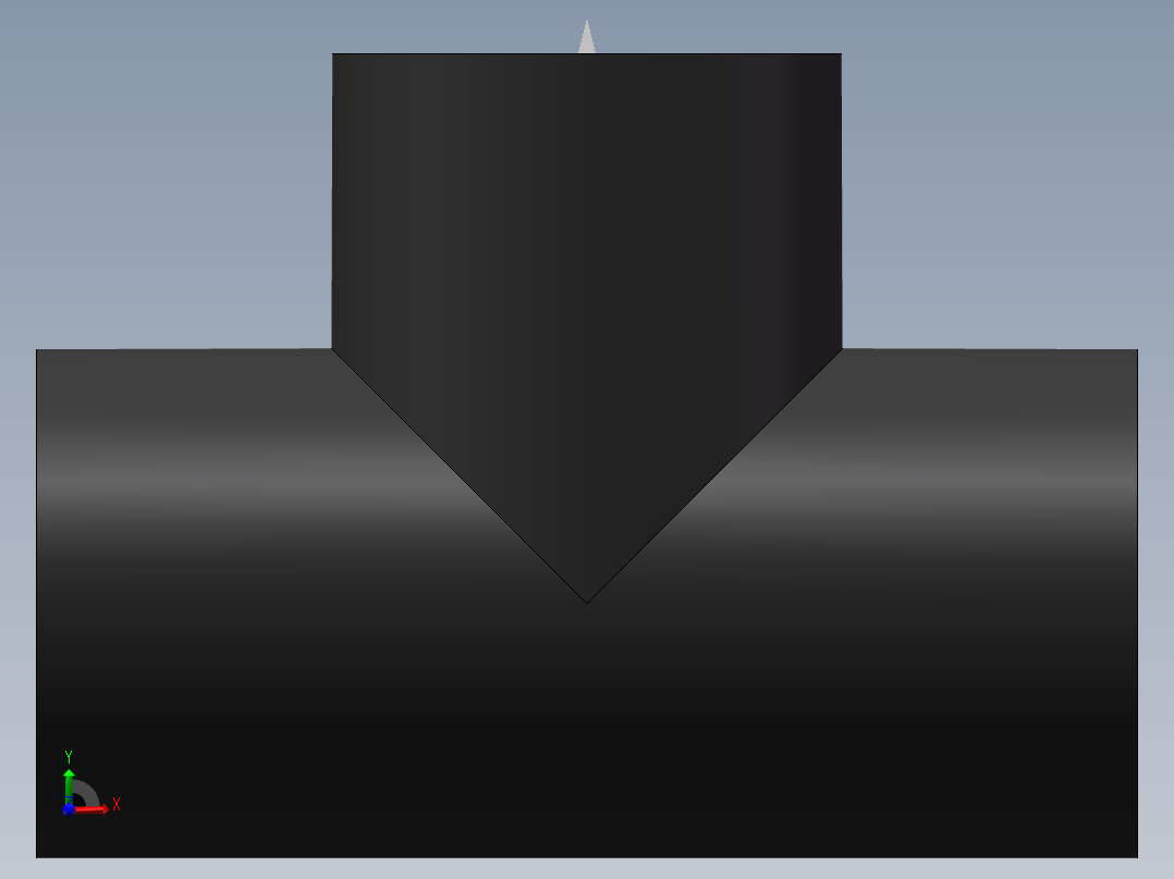 Tee DN335 PN10 U-PVC_1前视图