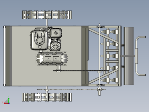 多功能翻地开沟机后视缩略图