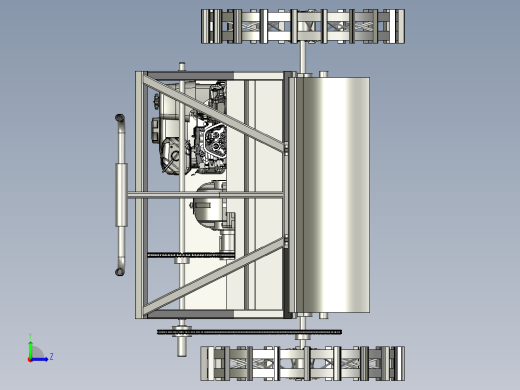 多功能翻地开沟机左视缩略图