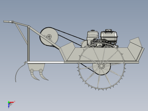 多功能翻地开沟机俯视缩略图