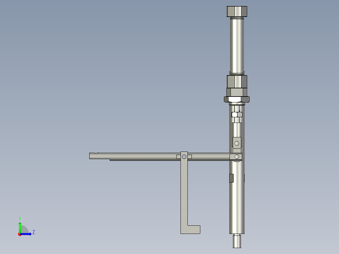 压骨架部分左视图