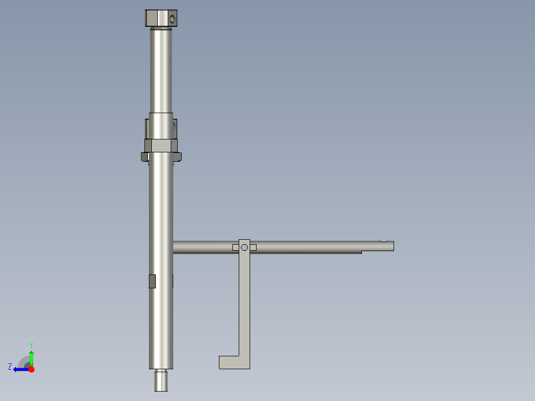 压骨架部分右视图