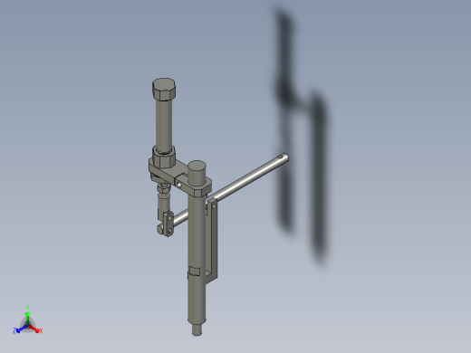 压骨架部分正等轴测缩略图